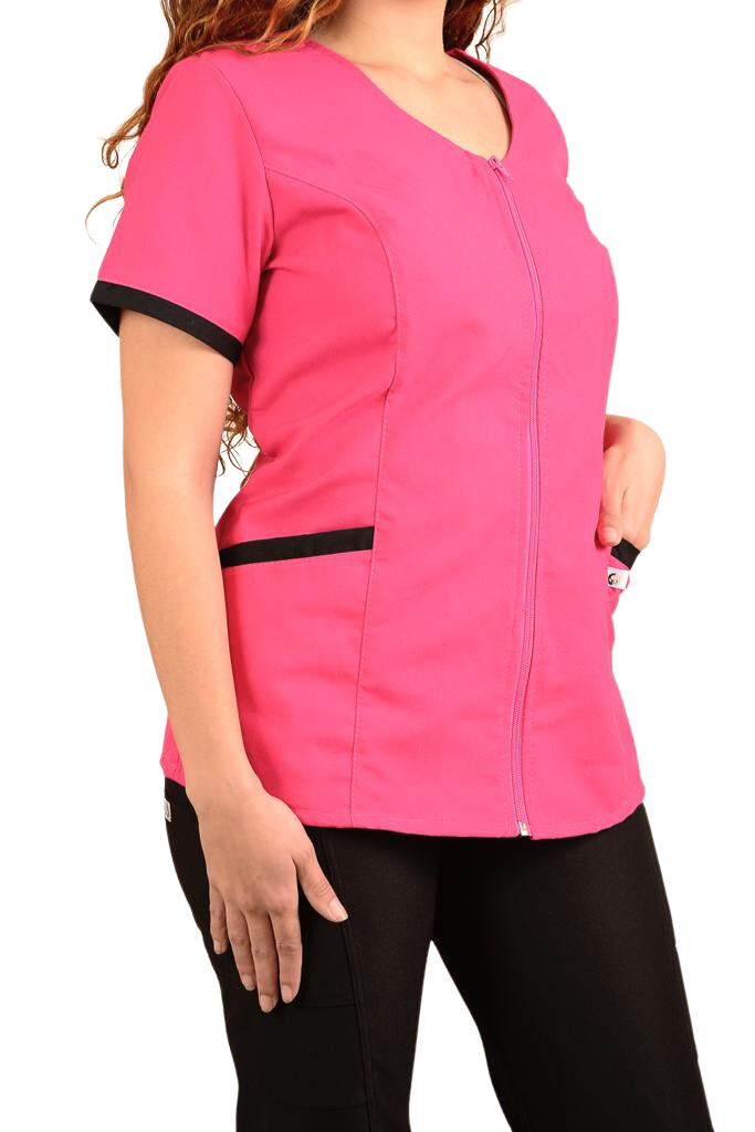 UNIFORME ESTETICA MANGA CORTA Y CIERRE MODELO BETTY
