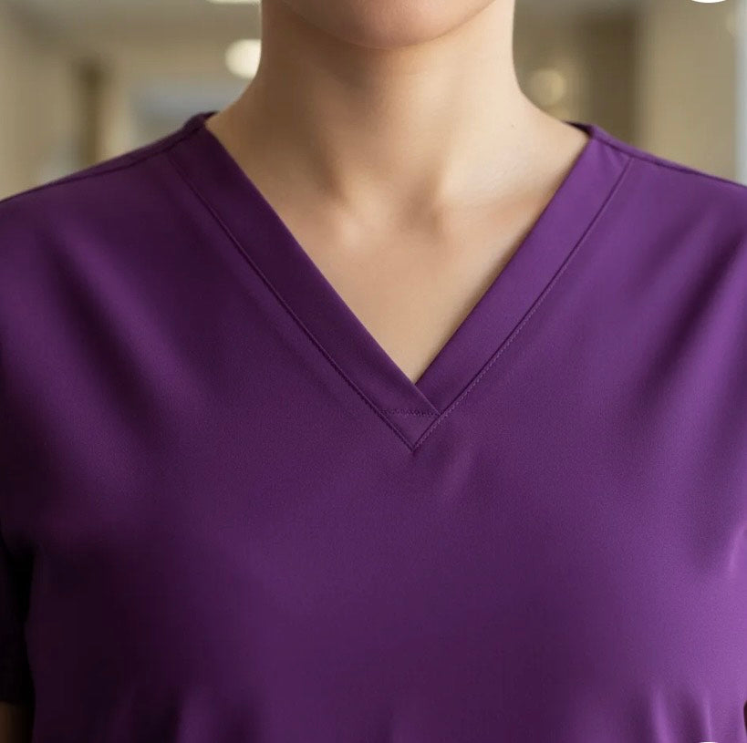 UNIFORME ESTETICA ANTIFLUIDO MANGA CORTA MODELO LUISA