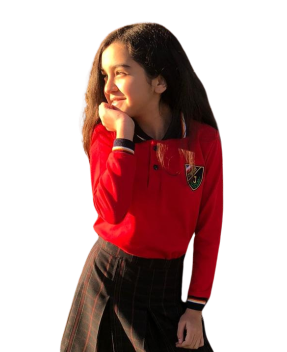 POLERA ESCOLAR PIQUE MANGA LARGA INSTITUTO OHIGGINS