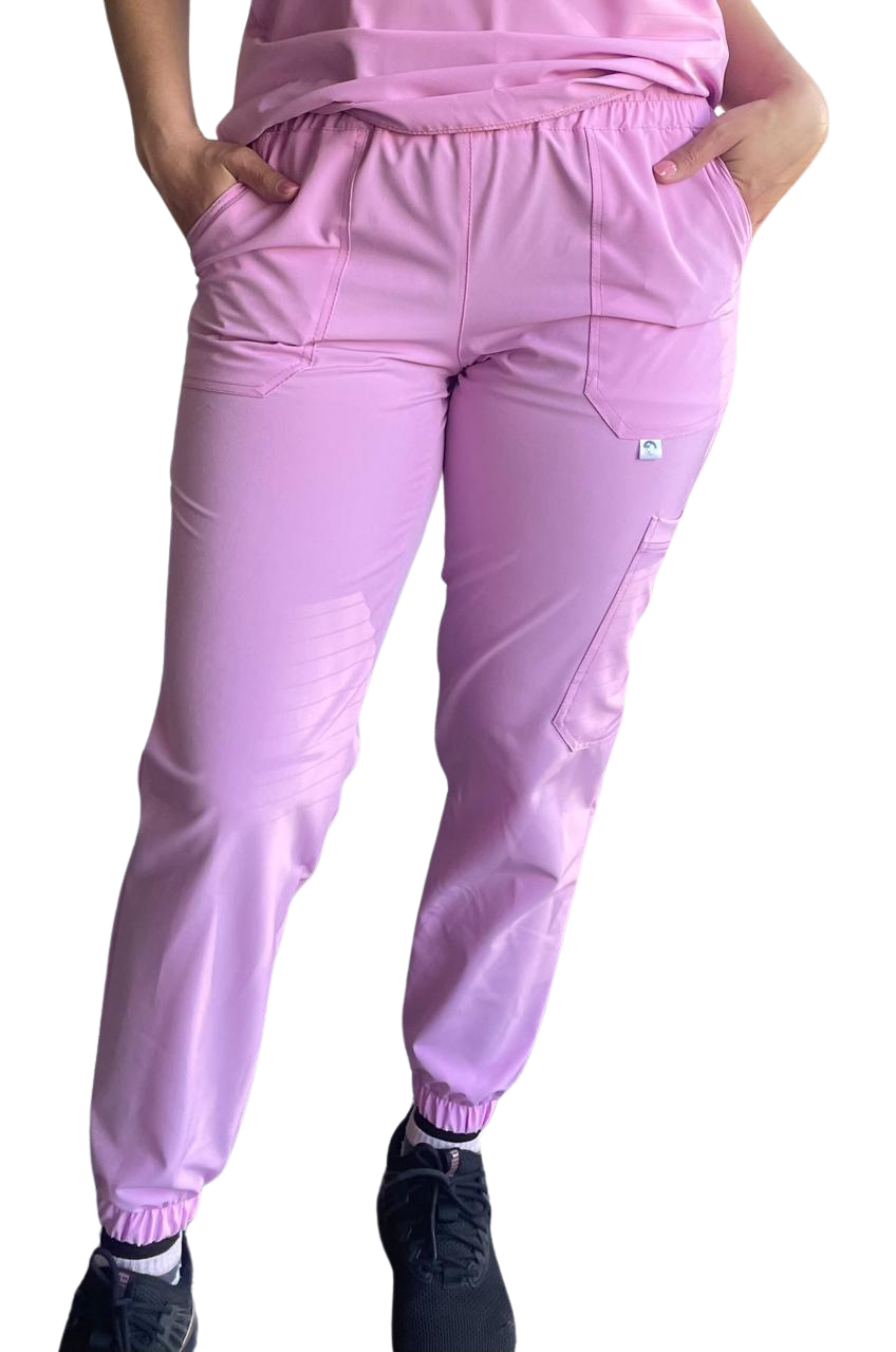PANTALON CLINICO MODELO JOGGER CON ELASTICO SPANDEX ANTIFLUIDO