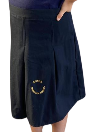 FALDA ESCOLAR AZUL MARINO COLEGIO ROYAL AMERICAN SCHOOL