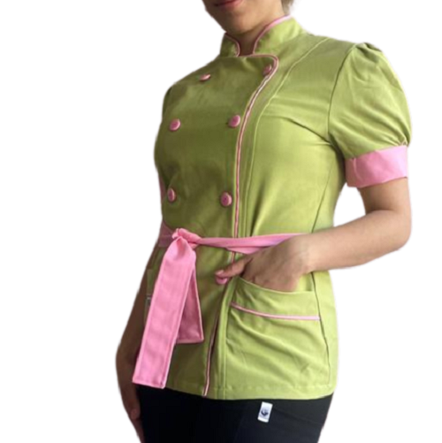 CHAQUETA DE COCINA MAGA CORTA DAMA MODELO PETUNIA