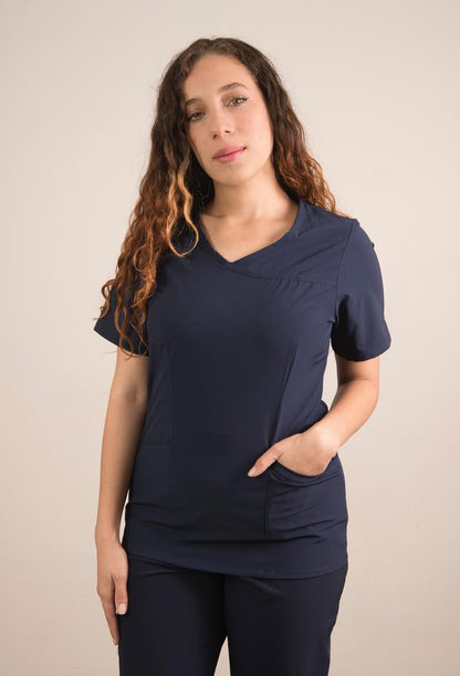 UNIFORME CLINICO ANTIFLUIDO MANGA CORTA MODELO CAROLINA