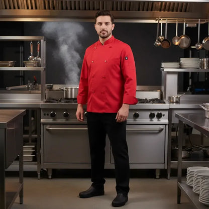 Mandil Chaqueta Cocina Varon Manga Larga Algodon