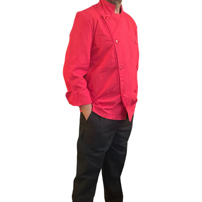 Mandil Chaqueta Cocina Varon Manga Larga Algodon