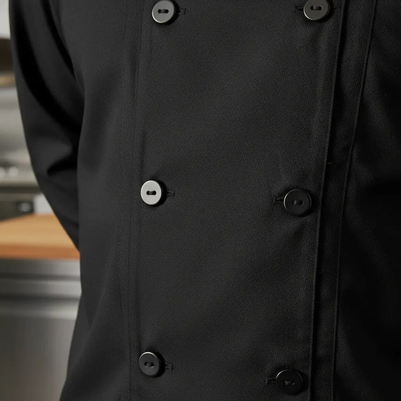 Mandil Chaqueta Cocina Varon Manga Larga Algodon