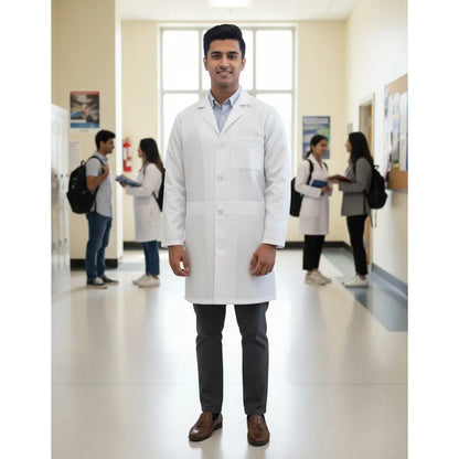 Cotona Delantal Laboratorio Hombre Biostrech Resistente