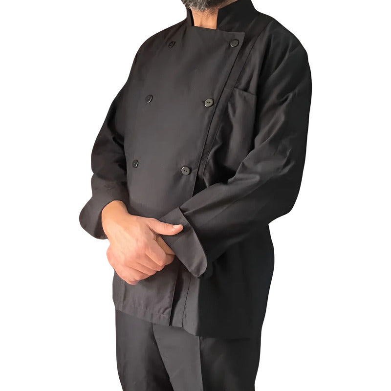 Mandil Chaqueta Cocina Varon Manga Larga Algodon