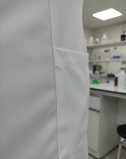 DELANTAL  BLANCO DE LABORATORIO DAMA