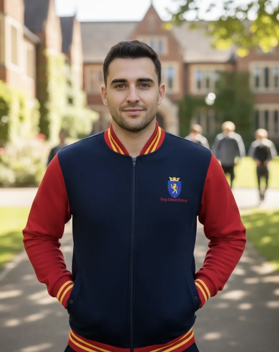 POLERON ESCOLAR FRANELA DE ALGODON COLEGIO KING EDWARS SCHOOL