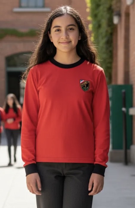 POLERA ALGODON ESCOLAR MANGA LARGA INSTITUTO OHIGGINS