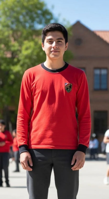 POLERA ALGODON ESCOLAR MANGA LARGA INSTITUTO OHIGGINS