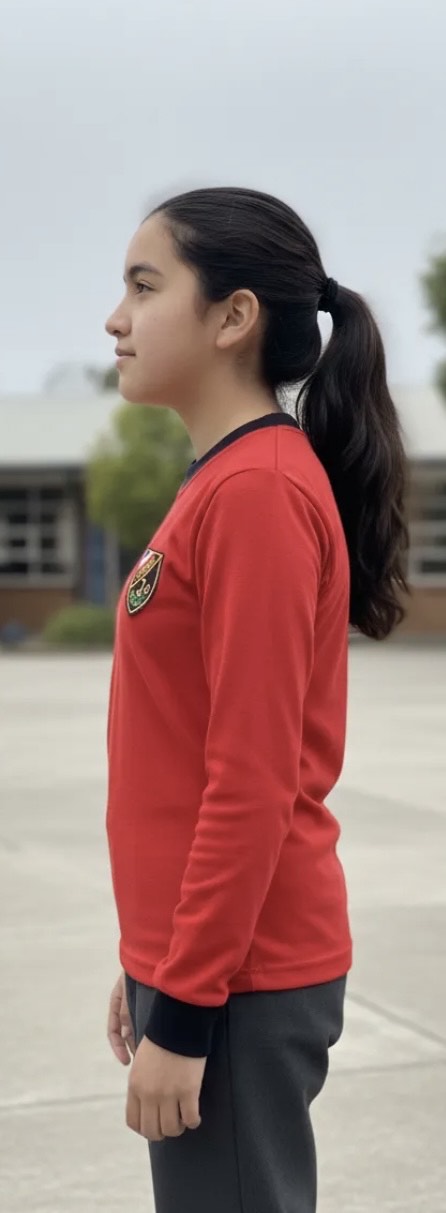 POLERA ALGODON ESCOLAR MANGA LARGA INSTITUTO OHIGGINS