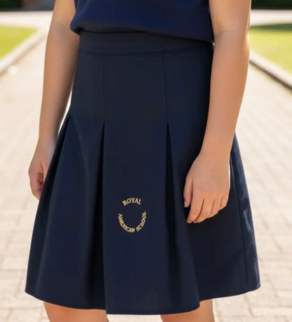 FALDA ESCOLAR AZUL MARINO COLEGIO ROYAL AMERICAN SCHOOL