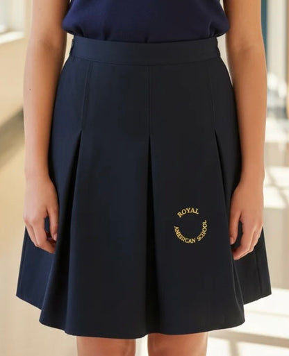 FALDA ESCOLAR AZUL MARINO COLEGIO ROYAL AMERICAN SCHOOL