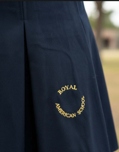 FALDA ESCOLAR AZUL MARINO COLEGIO ROYAL AMERICAN SCHOOL