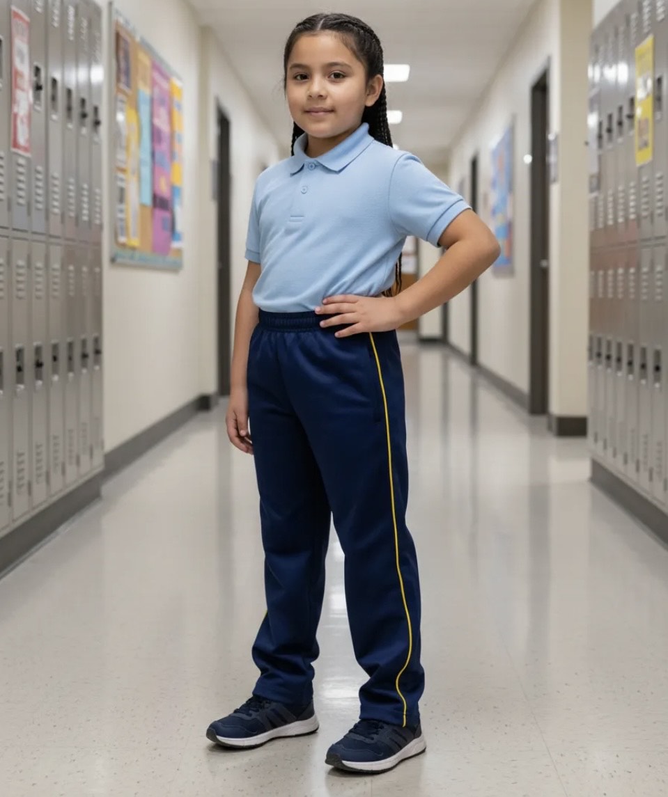 PANTALON DE BUZO ESCOLAR COLEGIO ROYAL AMERICAN SCHOOL