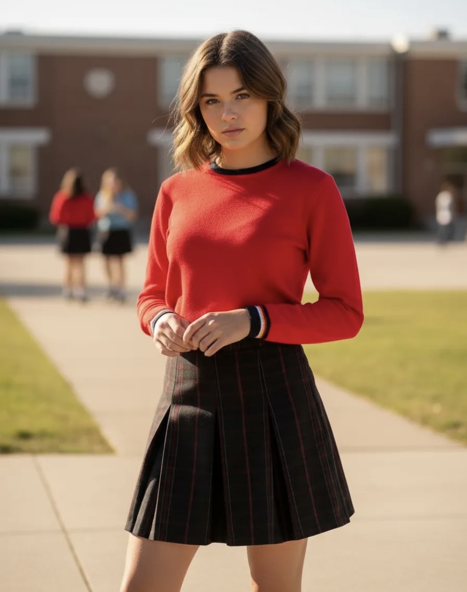 FALDA ESCOLAR COLEGIO INSTITUTO OHIGGINS