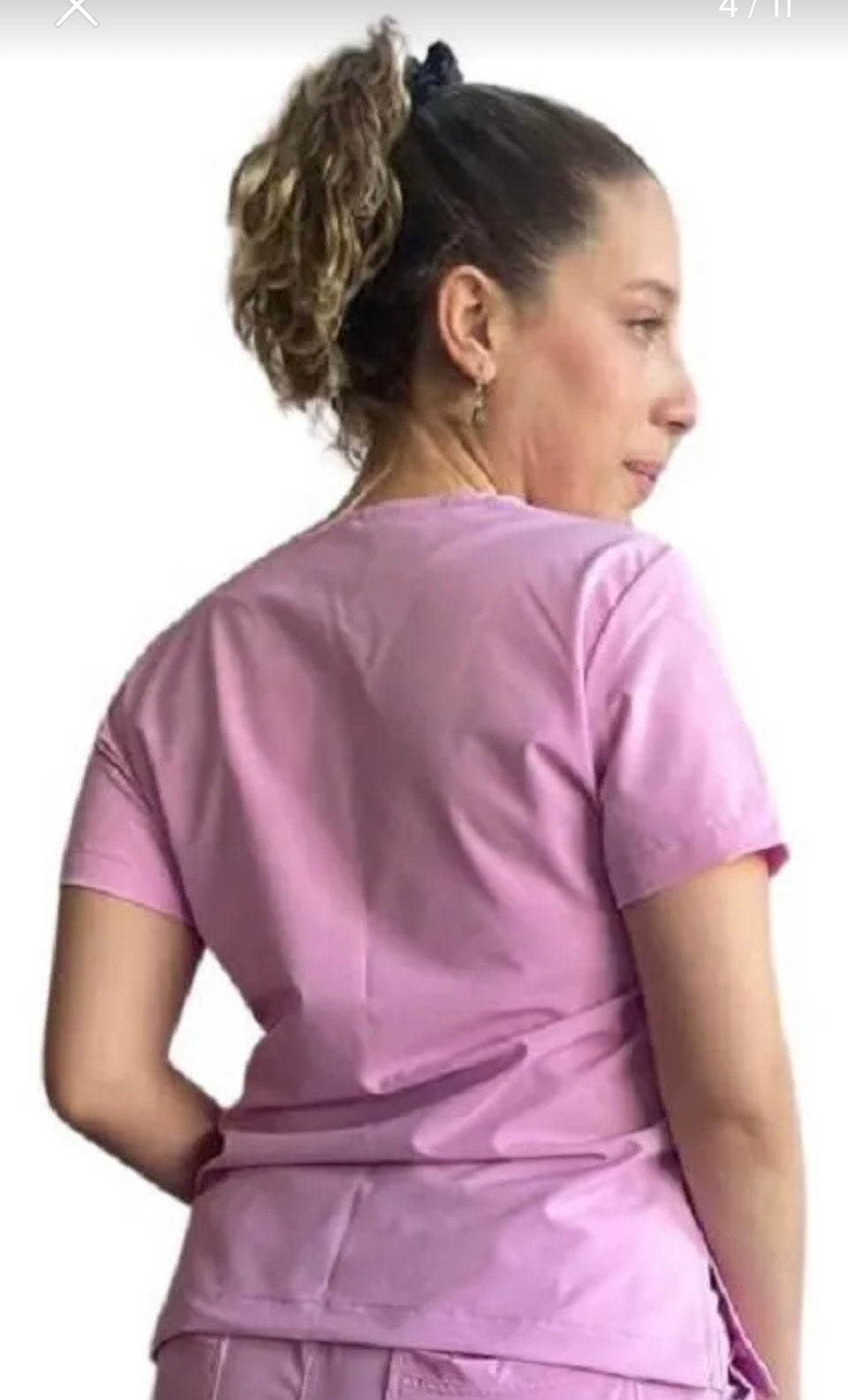 UNIFORME ESTETICA ANTIFLUIDO MANGA CORTA MODELO LUISA