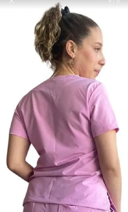 UNIFORME ESTETICA ANTIFLUIDO MANGA CORTA MODELO LUISA