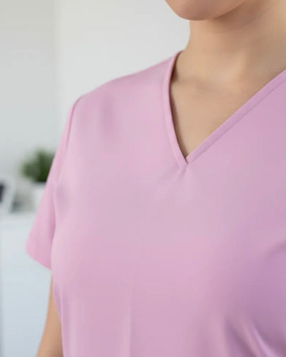 UNIFORME ESTETICA ANTIFLUIDO MANGA CORTA MODELO LUISA