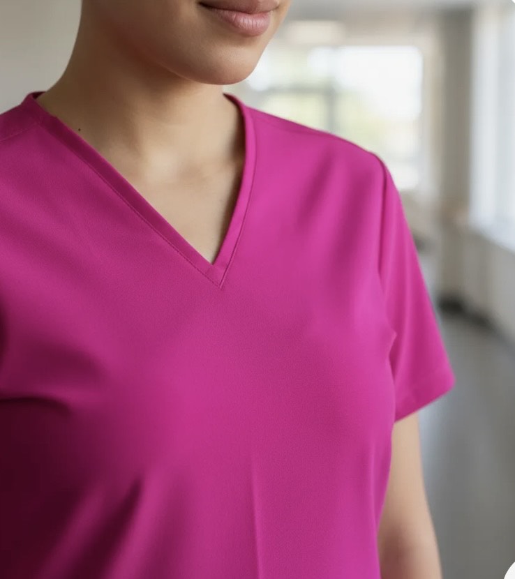 UNIFORME ESTETICA ANTIFLUIDO MANGA CORTA MODELO LUISA