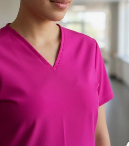 UNIFORME ESTETICA ANTIFLUIDO MANGA CORTA MODELO LUISA