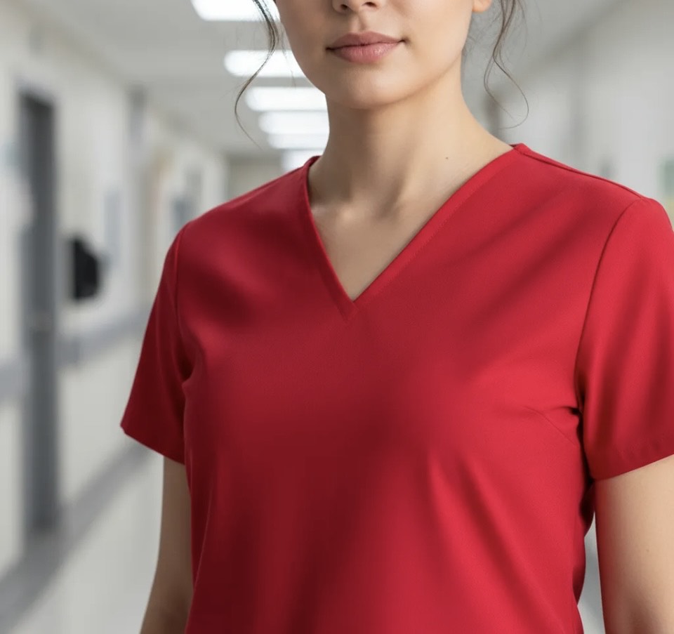 UNIFORME ESTETICA ANTIFLUIDO MANGA CORTA MODELO LUISA