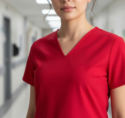 UNIFORME ESTETICA ANTIFLUIDO MANGA CORTA MODELO LUISA