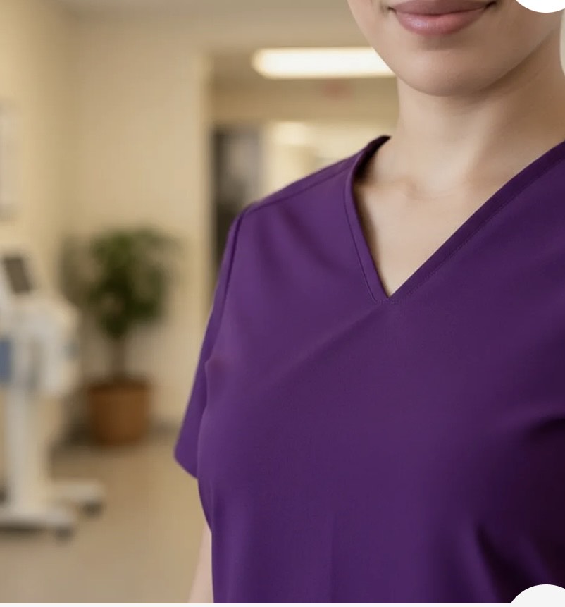 UNIFORME ESTETICA ANTIFLUIDO MANGA CORTA MODELO LUISA