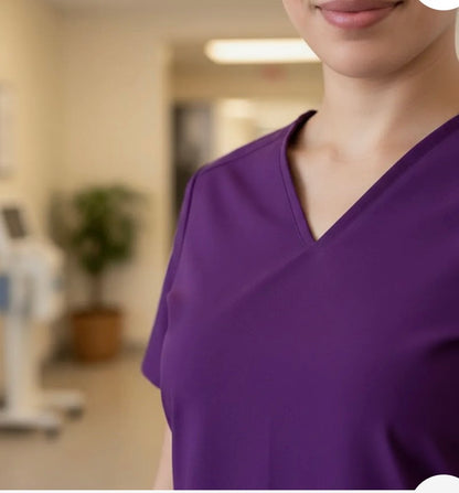 UNIFORME ESTETICA ANTIFLUIDO MANGA CORTA MODELO LUISA