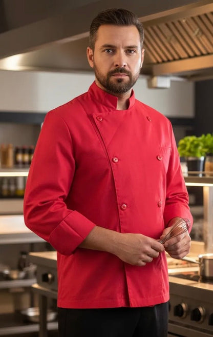 CHAQUETA DE COCINA MANGA LARGA PARA VARON