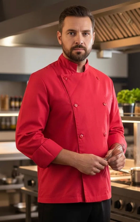 CHAQUETA DE COCINA MANGA LARGA PARA VARON