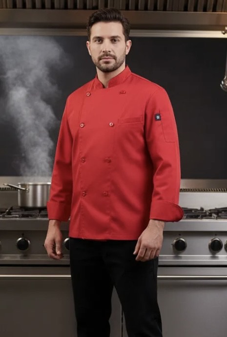 CHAQUETA DE COCINA MANGA LARGA PARA VARON