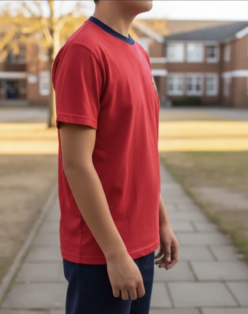 POLERA ESCOLAR ALGODON COLEGIO INSTITUTO OHIGGINS