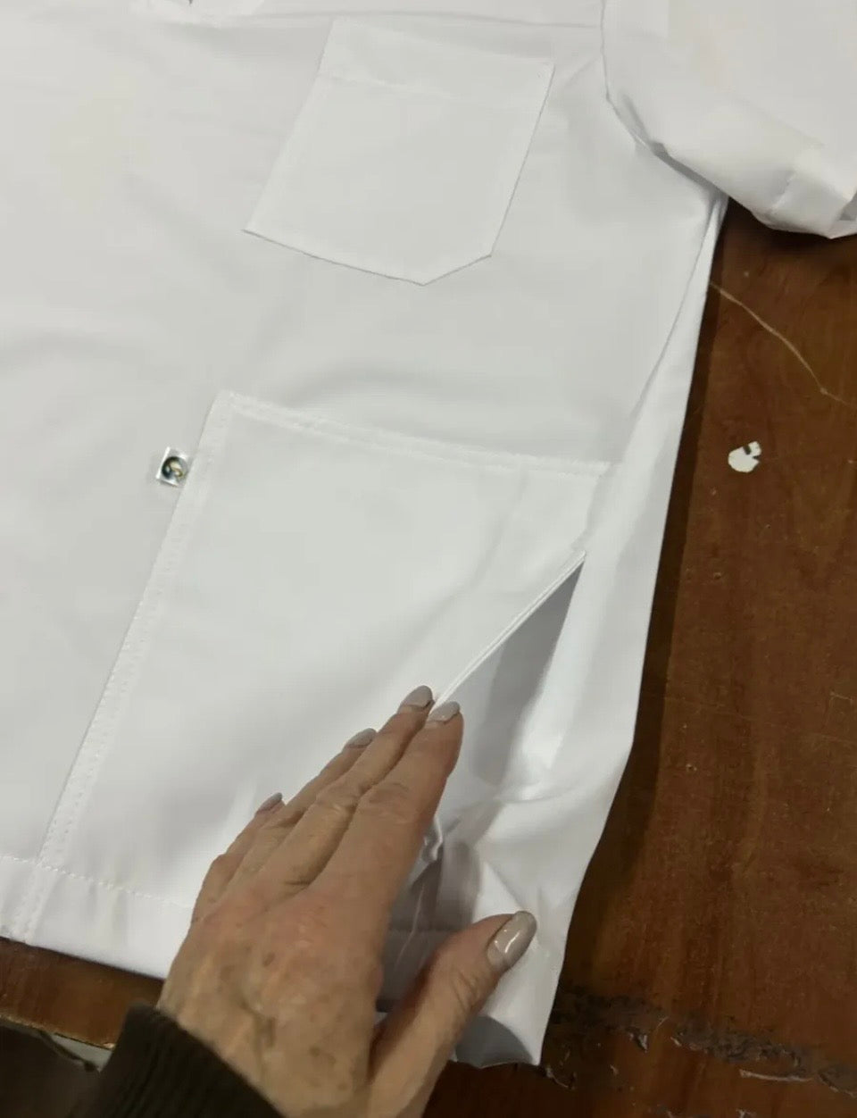 POLERA CLINICA TIPO PABELLON VARON ANTIFLUIDO