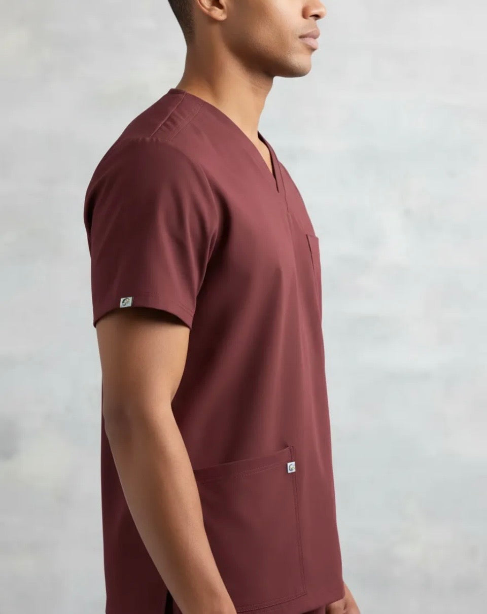 POLERA CLINICA TIPO PABELLON VARON ANTIFLUIDO