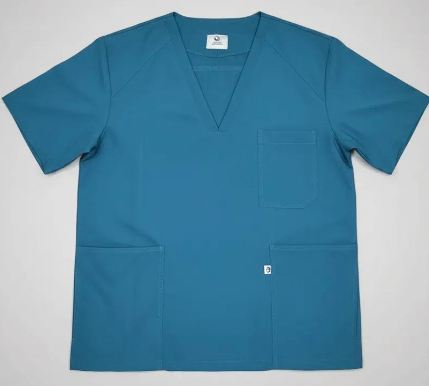 POLERA CLINICA TIPO PABELLON VARON ANTIFLUIDO
