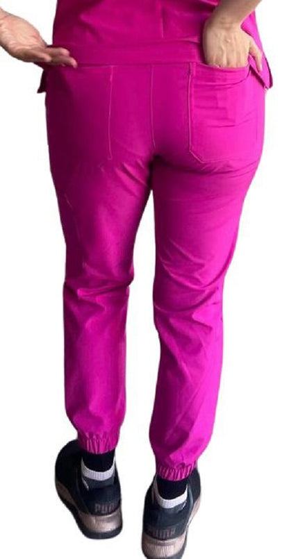PANTALON CLINICO MODELO JOGGER CON ELASTICO SPANDEX ANTIFLUIDO