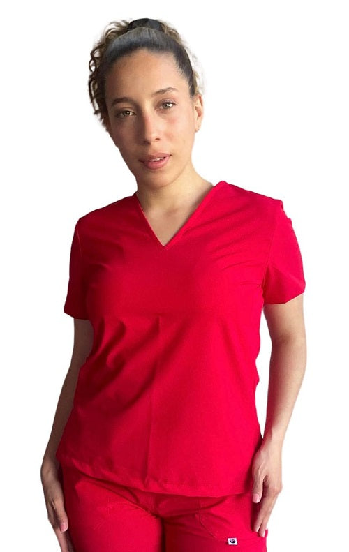 UNIFORME ESTETICA ANTIFLUIDO MANGA CORTA MODELO LUISA