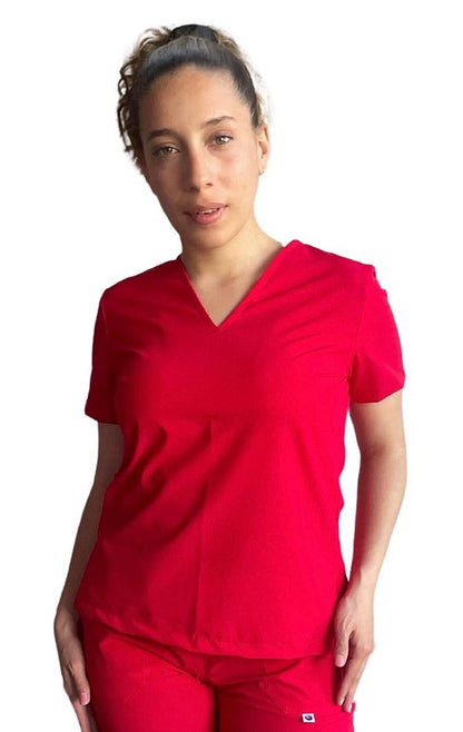 UNIFORME ESTETICA ANTIFLUIDO MANGA CORTA MODELO LUISA