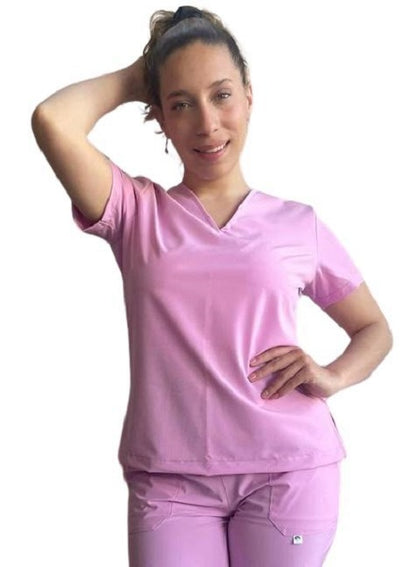 UNIFORME ESTETICA ANTIFLUIDO MANGA CORTA MODELO LUISA