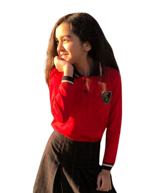 POLERA ESCOLAR PIQUE MANGA LARGA INSTITUTO OHIGGINS