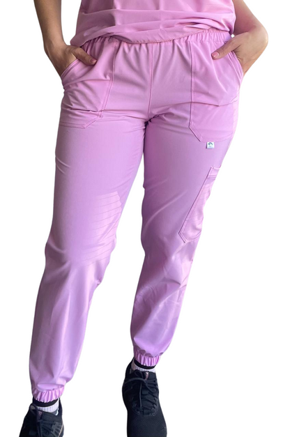 PANTALON CLINICO MODELO JOGGER CON ELASTICO SPANDEX ANTIFLUIDO
