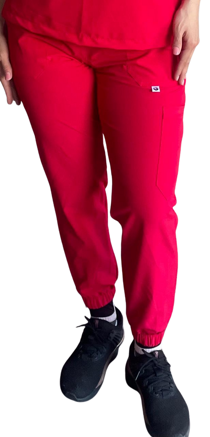 PANTALON CLINICO MODELO JOGGER CON ELASTICO SPANDEX ANTIFLUIDO