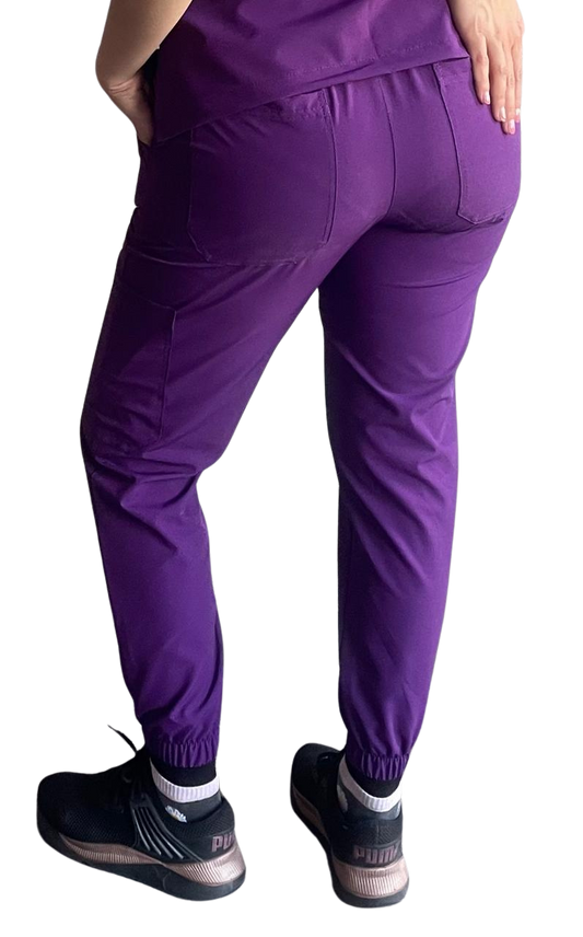 PANTALON CLINICO MODELO JOGGER CON ELASTICO SPANDEX ANTIFLUIDO