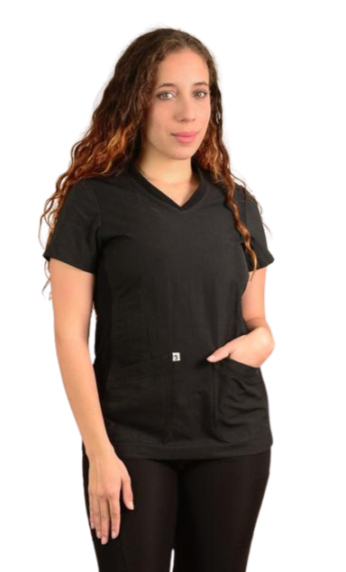 CHAQUETILLA CLINICA POLICOTON CON TELA AJUSTABLE EN LOS COSTADOS